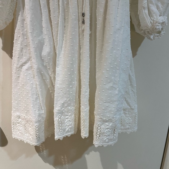 Zimmermann Floral Lace Dotted Mini Dress. - Picture 6 of 10